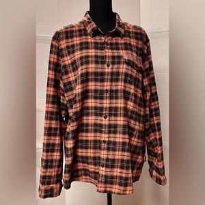 PATAGONIA Plaid Organic Cotton Flannel Long Sleeve Button Down Shirt Men Size: L